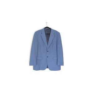 Meeting Street Mens Light Blue Two Button Blazer Sport Coat Jacket 44 Long‎